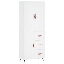 vidaXL Komoda, baltos spalvos, 69,5x34x180cm, apdirbta mediena