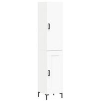 vidaXL Komoda, baltos spalvos, 34,5x34x180cm, apdirbta mediena