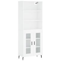 vidaXL Komoda, baltos spalvos, 69,5x34x180cm, apdirbta mediena