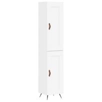 vidaXL Komoda, baltos spalvos, 34,5x34x180cm, apdirbta mediena
