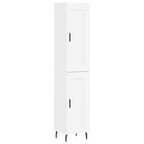 vidaXL Komoda, baltos spalvos, 34,5x34x180cm, apdirbta mediena