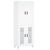 vidaXL Komoda, baltos spalvos, 69,5x34x180cm, apdirbta mediena