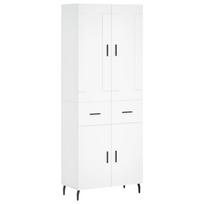 vidaXL Komoda, baltos spalvos, 69,5x34x180cm, apdirbta mediena