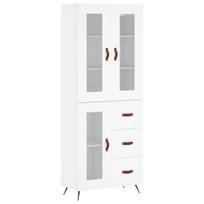 vidaXL Komoda, baltos spalvos, 69,5x34x180cm, apdirbta mediena
