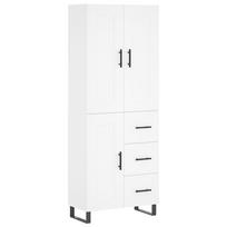 vidaXL Komoda, baltos spalvos, 69,5x34x180cm, apdirbta mediena