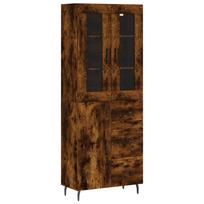 vidaXL Komoda, dūminio ąžuolo spalvos, 69,5x34x180cm, apdirbta mediena