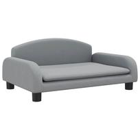 vidaXL Vaikiška sofa, šviesiai pilkos spalvos, 70x45x30cm, audinys