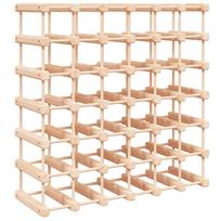 vidaXL Vyno laikiklis 42 buteliams, 68,5x23x68,5cm, pušies masyvas