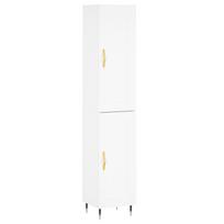 vidaXL Komoda, baltos spalvos, 34,5x34x180cm, apdirbta mediena