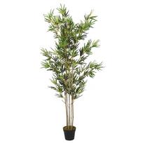vidaXL Dirbtinis bambukas, žalios spalvos, 200cm, 1380 lapų