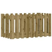 vidaXL Sodo lovelis, 100x50x50cm, impregnuota pušis, tvorelės dizaino