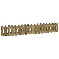 vidaXL Sodo lovelis, 200x30x30cm, impregnuota pušis, tvorelės dizaino