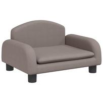 vidaXL Vaikiška sofa, taupe spalvos, 50x40x30cm, audinys