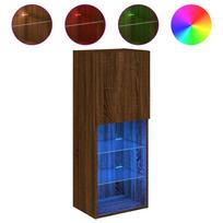 vidaXL TV spintelių komplektas 16.0 x 11.8 x 40.2 in Brown Oak