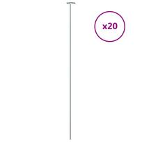 vidaXL Sodo augalų kuoliukai, 20vnt., tamsiai žalios, 91cm, plienas