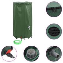 vidaXL Vandens talpa su čiaupu, sulankstoma, 380l, PVC