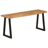 vidaXL Suoliukas su gyvu kraštu, 105cm, akacijos medienos masyvas