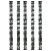 vidaXL Sodo tvoros tinklai, 5vnt., žalios spalvos, 1x1,2m, HDPE