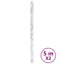 vidaXL Baldų lipdukai, marmuro balti, 90x500cm, PVC, lipnūs, matiniai