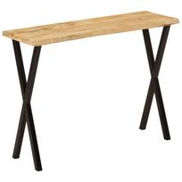 vidaXL Konsolinis staliukas su gyvu kraštu, 105x33x76cm, mango mediena