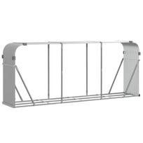 vidaXL Malkų stovas, pilkas, 234x45x100cm, galvanizuotas plienas