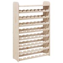 vidaXL Vyno stovas su plokšte viršuje, 72,5x25x111,5cm, pušies masyvas