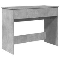 vidaXL Kosmetinis staliukas su veidrodžiu, betono, 100x45x76cm
