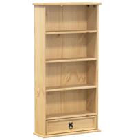 vidaXL Spintelė kompaktiniams diskams Corona, 52x17,5x103cm, pušis