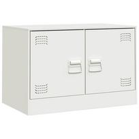 vidaXL Televizoriaus spintelė, baltos spalvos, 67x39x44cm, plienas