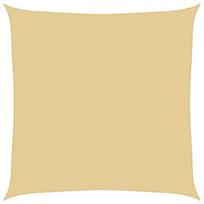 vidaXL Burė nuo saulės, smėlio, 7x7m, 100% oksfordo poliesteris