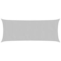vidaXL Burė nuo saulės, pilka, 5x2m, 100% oksfordo poliesteris