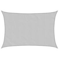 vidaXL Burė nuo saulės, pilka, 4x3m, 100% oksfordo poliesteris