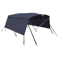 vidaXL Bimini viršaus stogelis su sienomis, 243x(185-198)x137cm