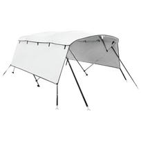 vidaXL Bimini viršaus stogelis su sienomis, 243x(185-198)x137cm