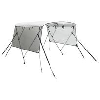 vidaXL Bimini viršaus stogelis su sienomis, 183x(137-152)x137cm