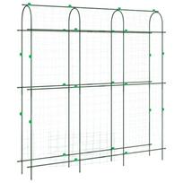 vidaXL Sodo grotelės vijokliniams augalams, 181x31x182,5cm, plienas
