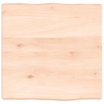 vidaXL Stalviršis, 40x40x(2-4) cm, medienos masyvas, su gyvu kraštu