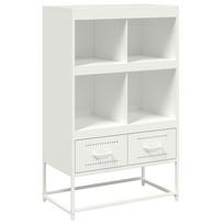 vidaXL Komoda, baltos spalvos, 68x39x111,5 cm, plienas