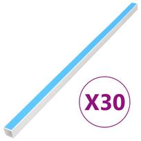 vidaXL Kabelių kanalas, 40x25mm, 30m, PVC, savaime prilimpantis
