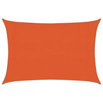 vidaXL Burė nuo saulės, oranžinės spalvos, 3x4,5m, HDPE, 160g/m²