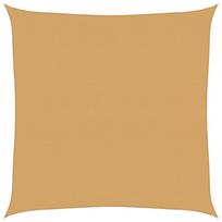 vidaXL Burė nuo saulės, smėlio, 4,5x4,5m, HDPE, 160g/m², kvadratinė