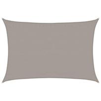 vidaXL Burė nuo saulės, šviesiai siva, 3,5x4,5m, HDPE, 160g/m²