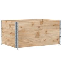 vidaXL Padėklų apvadai, 3vnt., 120x80cm, pušies medienos masyvas