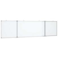 vidaXL Magnetinė balta lenta, 160x40x1,7cm, aliuminis, sulankstoma