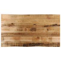vidaXL Stalviršis, 120x60x3,8cm, mango masyvas, su gyvu kraštu