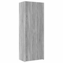 vidaXL Komoda, pilkos ąžuolo spalvos, 70x42,5x185cm, apdirbta mediena