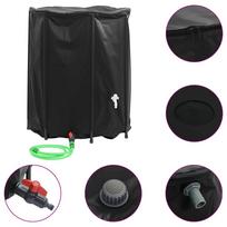 vidaXL Vandens talpa su čiaupu, sulankstoma, 1250l, PVC
