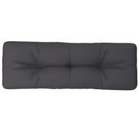 vidaXL Paletės pagalvėlė, antracito spalvos, 120x40x12cm, audinys