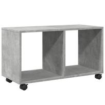vidaXL Spintelė su ratukais, betono, 72x33x42,5cm, apdirbta mediena