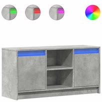 vidaXL Televizoriaus spintelė su LED, betono, 100x34x50cm, mediena